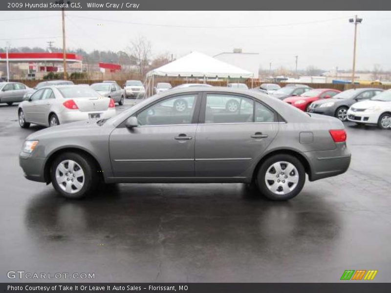 Willow Gray / Gray 2009 Hyundai Sonata GLS