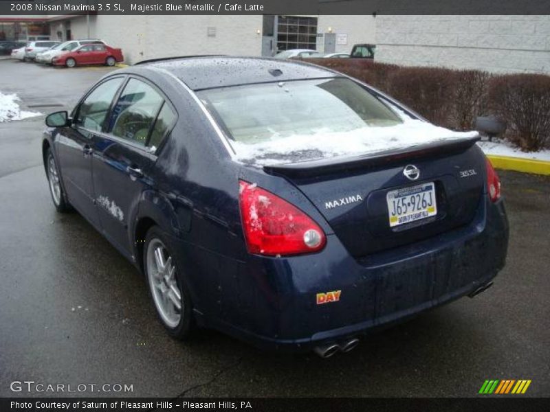 Majestic Blue Metallic / Cafe Latte 2008 Nissan Maxima 3.5 SL