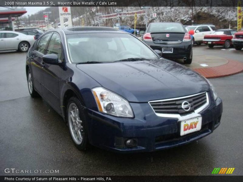 Majestic Blue Metallic / Cafe Latte 2008 Nissan Maxima 3.5 SL
