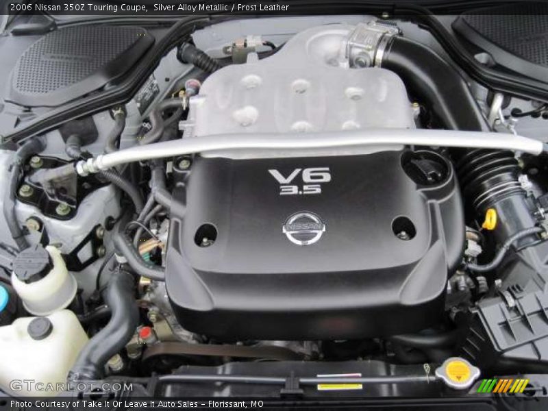 Silver Alloy Metallic / Frost Leather 2006 Nissan 350Z Touring Coupe