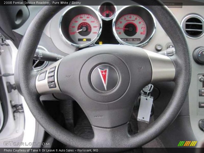 Pure White / Ebony 2008 Pontiac Solstice Roadster