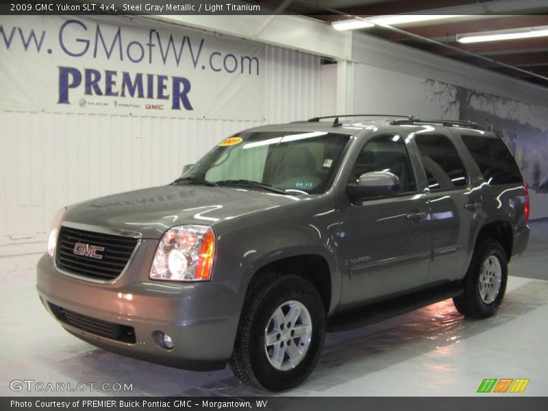 Steel Gray Metallic / Light Titanium 2009 GMC Yukon SLT 4x4