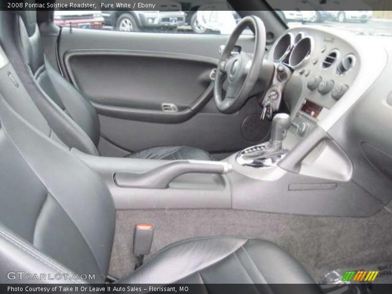 Pure White / Ebony 2008 Pontiac Solstice Roadster