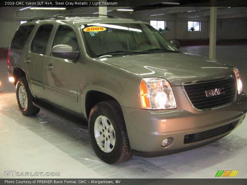 Steel Gray Metallic / Light Titanium 2009 GMC Yukon SLT 4x4