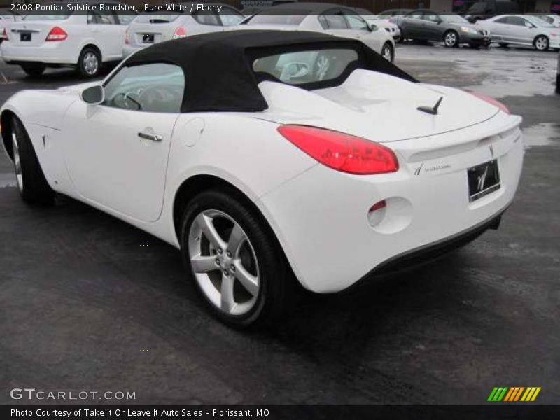 Pure White / Ebony 2008 Pontiac Solstice Roadster