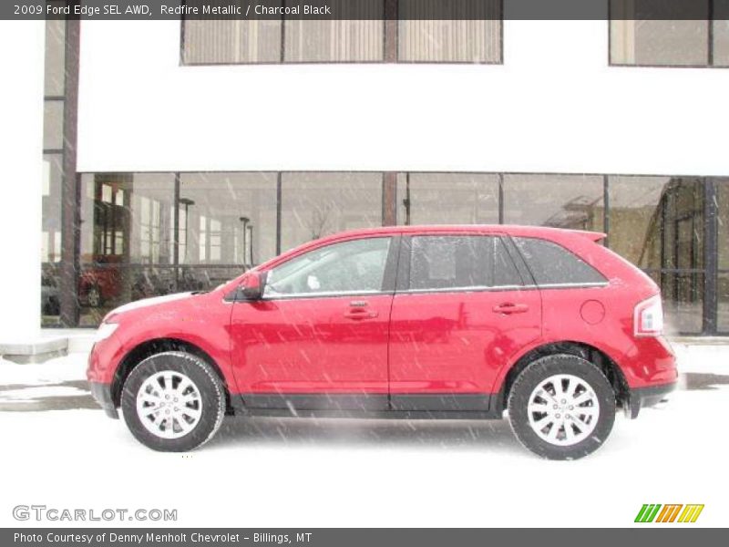 Redfire Metallic / Charcoal Black 2009 Ford Edge SEL AWD