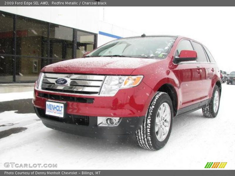 Redfire Metallic / Charcoal Black 2009 Ford Edge SEL AWD