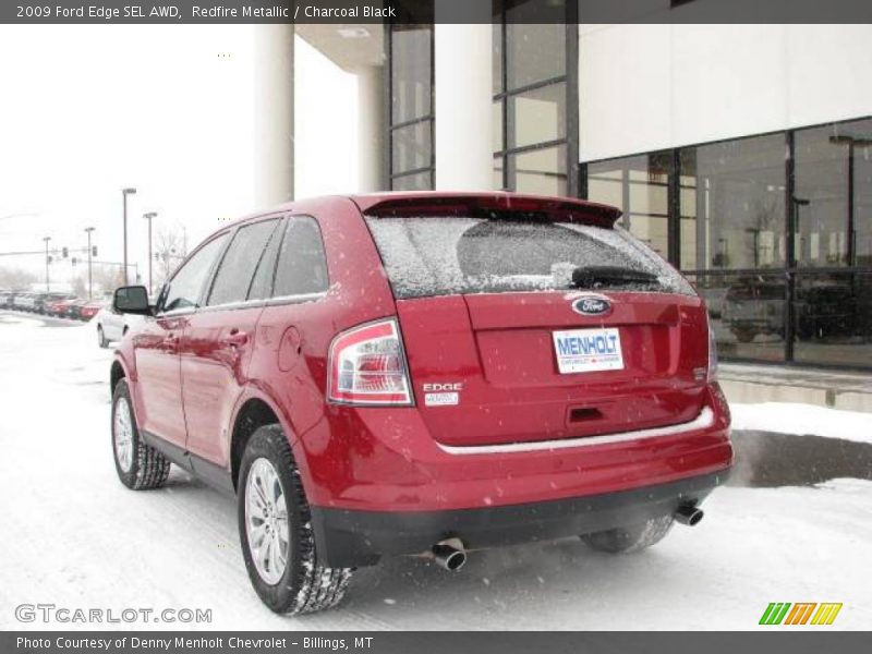 Redfire Metallic / Charcoal Black 2009 Ford Edge SEL AWD