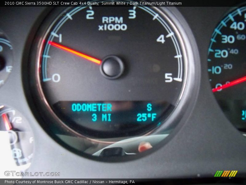 Summit White / Dark Titanium/Light Titanium 2010 GMC Sierra 3500HD SLT Crew Cab 4x4 Dually