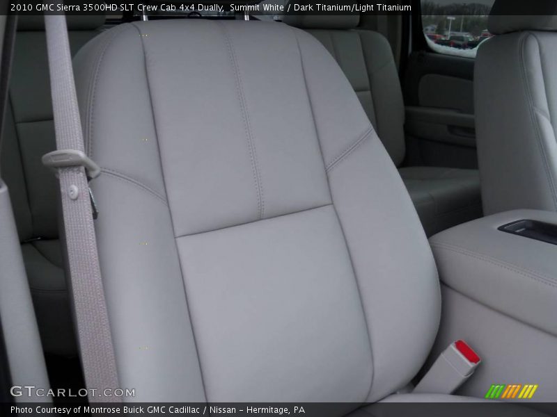 Summit White / Dark Titanium/Light Titanium 2010 GMC Sierra 3500HD SLT Crew Cab 4x4 Dually