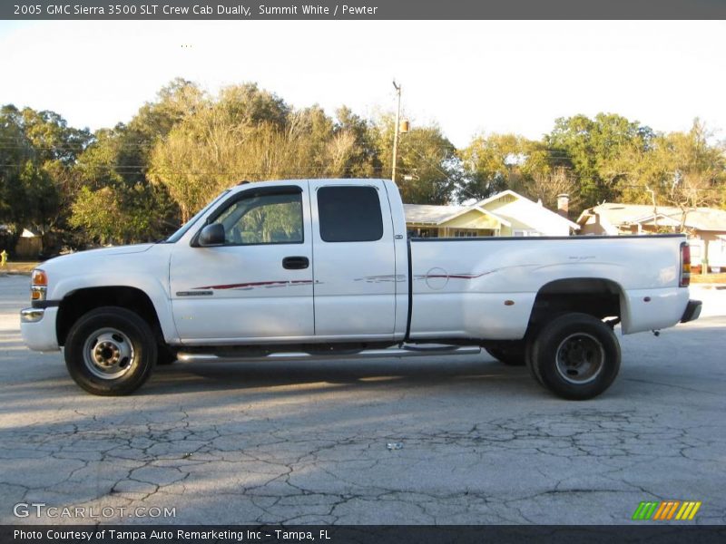 Summit White / Pewter 2005 GMC Sierra 3500 SLT Crew Cab Dually