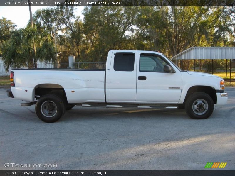 Summit White / Pewter 2005 GMC Sierra 3500 SLT Crew Cab Dually