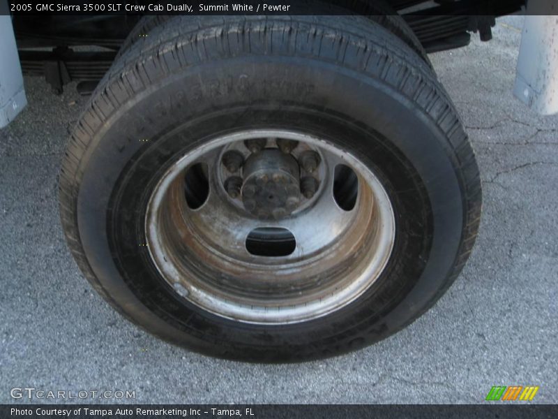 Summit White / Pewter 2005 GMC Sierra 3500 SLT Crew Cab Dually