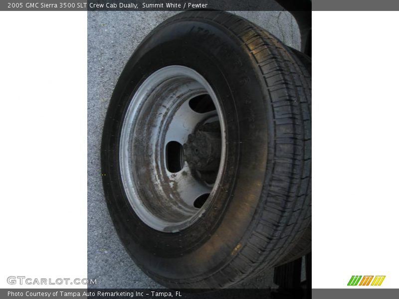 Summit White / Pewter 2005 GMC Sierra 3500 SLT Crew Cab Dually