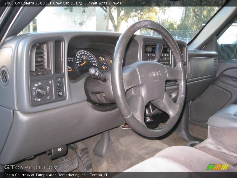 Summit White / Pewter 2005 GMC Sierra 3500 SLT Crew Cab Dually