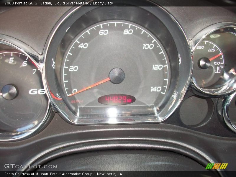 Liquid Silver Metallic / Ebony Black 2008 Pontiac G6 GT Sedan