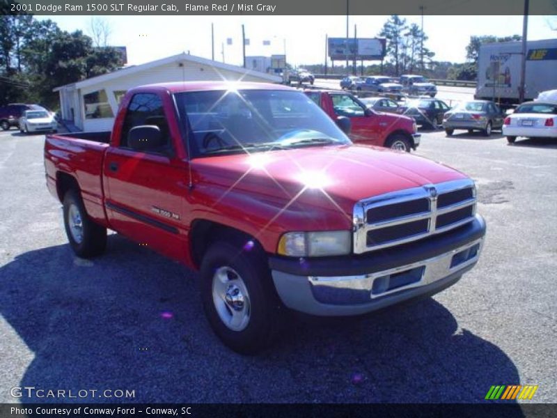Flame Red / Mist Gray 2001 Dodge Ram 1500 SLT Regular Cab