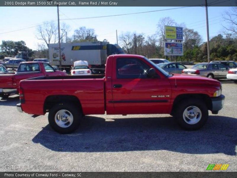 Flame Red / Mist Gray 2001 Dodge Ram 1500 SLT Regular Cab