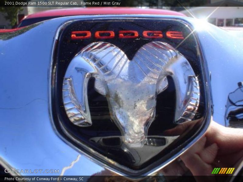Flame Red / Mist Gray 2001 Dodge Ram 1500 SLT Regular Cab