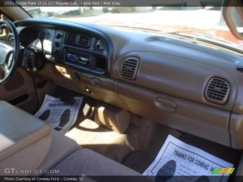 Flame Red / Mist Gray 2001 Dodge Ram 1500 SLT Regular Cab