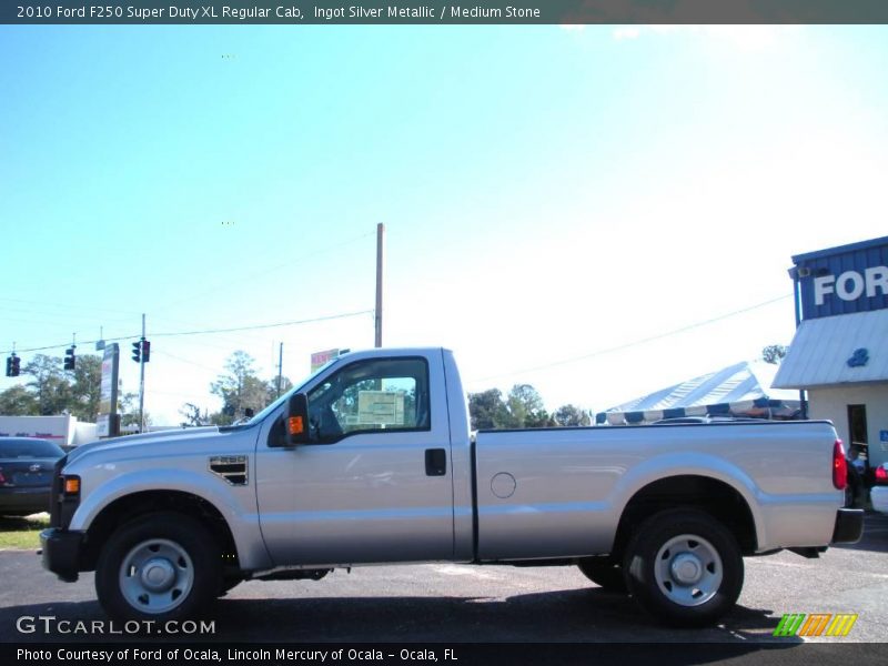 Ingot Silver Metallic / Medium Stone 2010 Ford F250 Super Duty XL Regular Cab