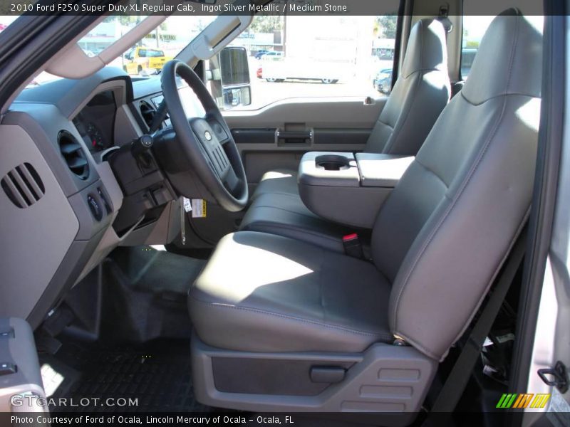 Ingot Silver Metallic / Medium Stone 2010 Ford F250 Super Duty XL Regular Cab
