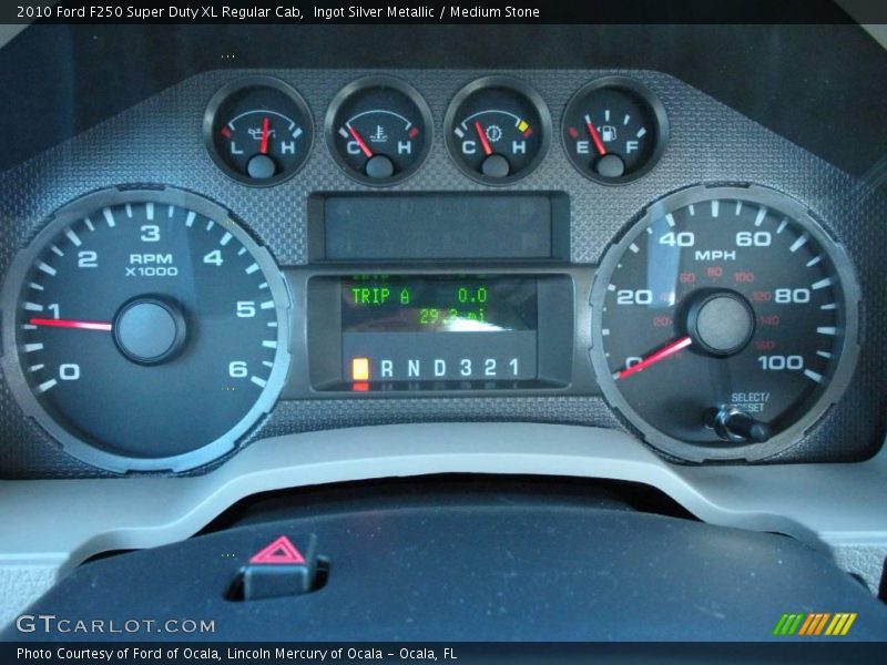 Ingot Silver Metallic / Medium Stone 2010 Ford F250 Super Duty XL Regular Cab