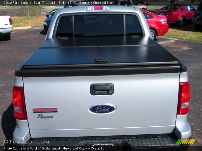 Brilliant Silver Metallic / Charcoal Black 2010 Ford Explorer Sport Trac XLT