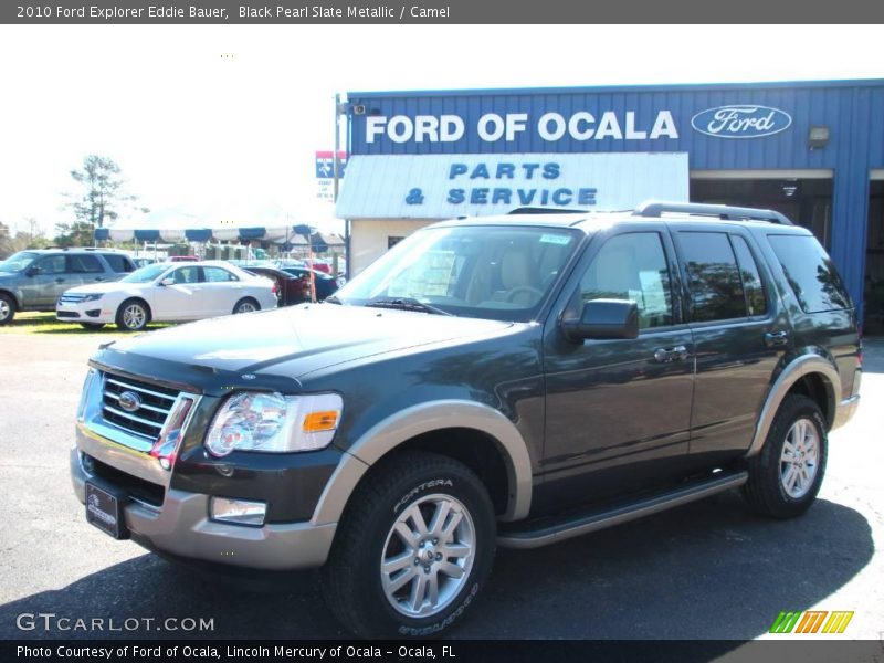 Black Pearl Slate Metallic / Camel 2010 Ford Explorer Eddie Bauer