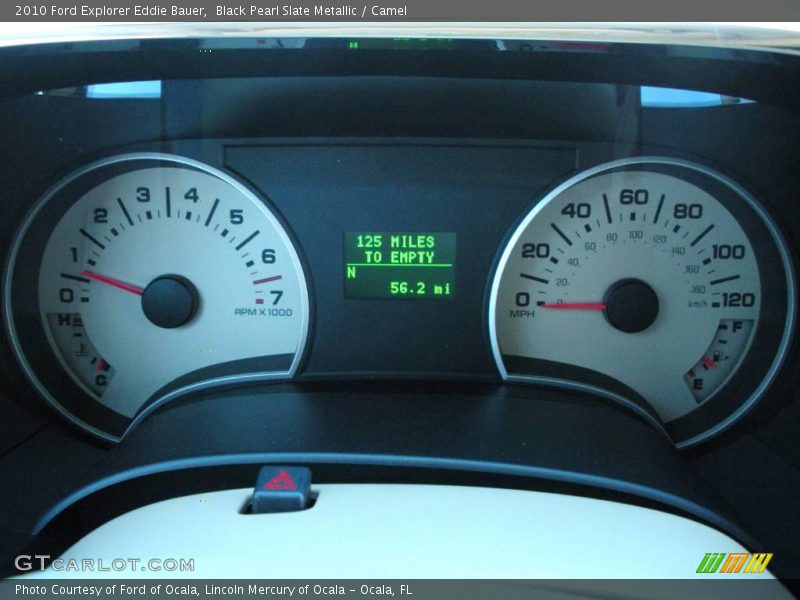 Black Pearl Slate Metallic / Camel 2010 Ford Explorer Eddie Bauer