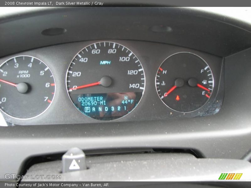 Dark Silver Metallic / Gray 2008 Chevrolet Impala LT