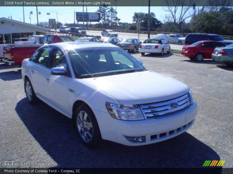 Oxford White / Medium Light Stone 2008 Ford Taurus Limited