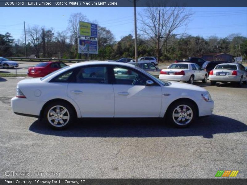 Oxford White / Medium Light Stone 2008 Ford Taurus Limited