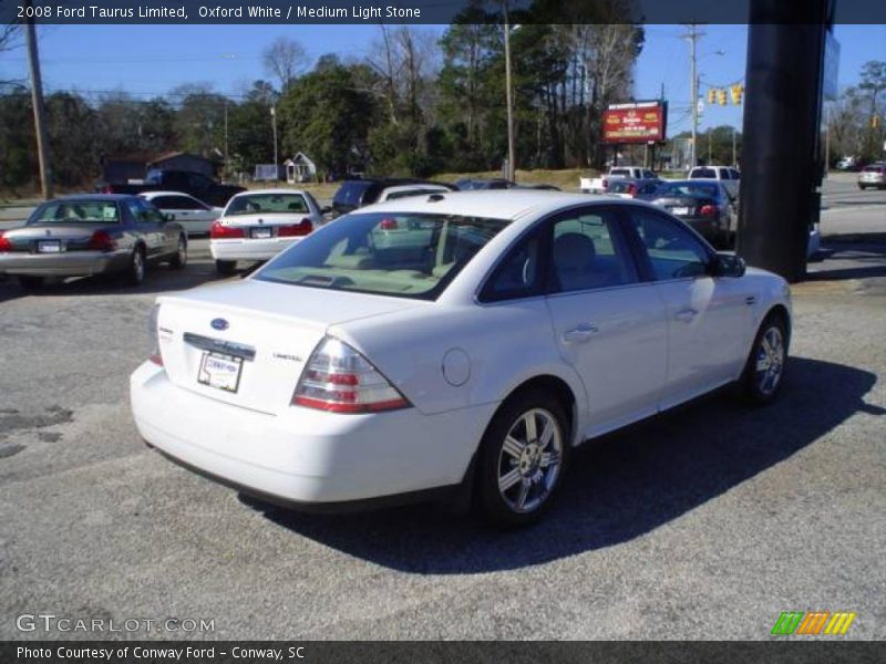 Oxford White / Medium Light Stone 2008 Ford Taurus Limited