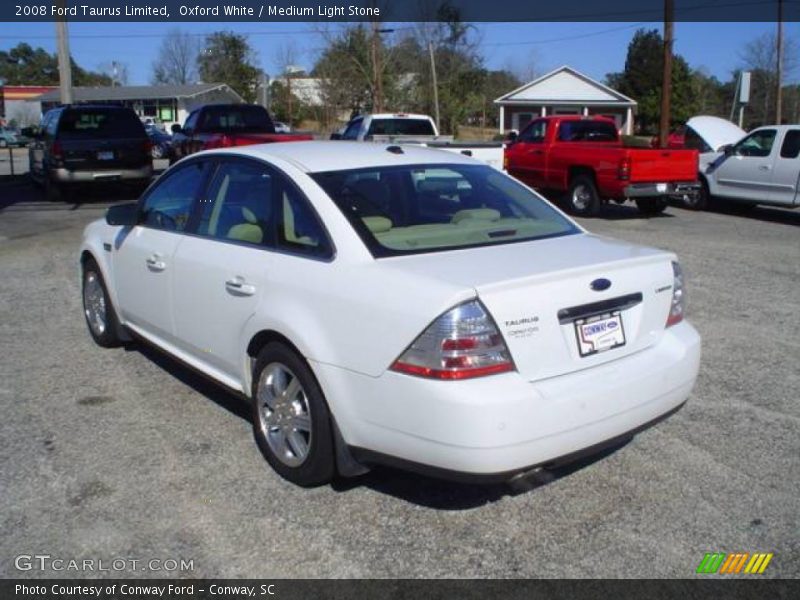 Oxford White / Medium Light Stone 2008 Ford Taurus Limited