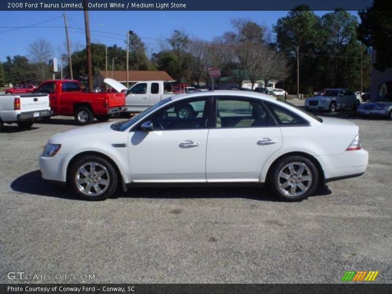 Oxford White / Medium Light Stone 2008 Ford Taurus Limited