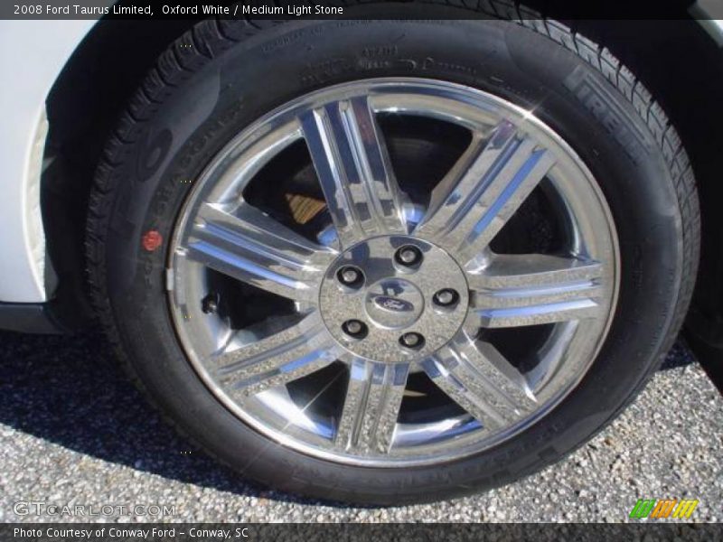 Oxford White / Medium Light Stone 2008 Ford Taurus Limited
