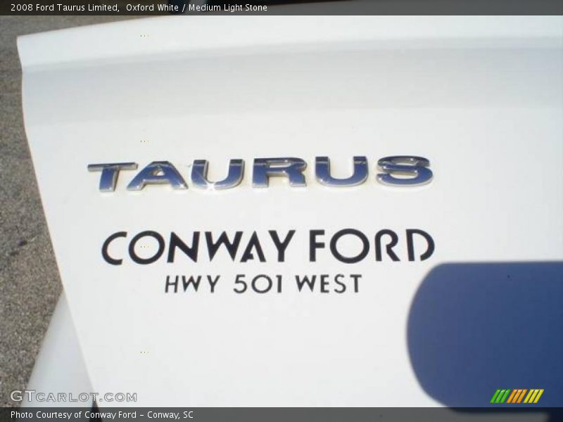 Oxford White / Medium Light Stone 2008 Ford Taurus Limited