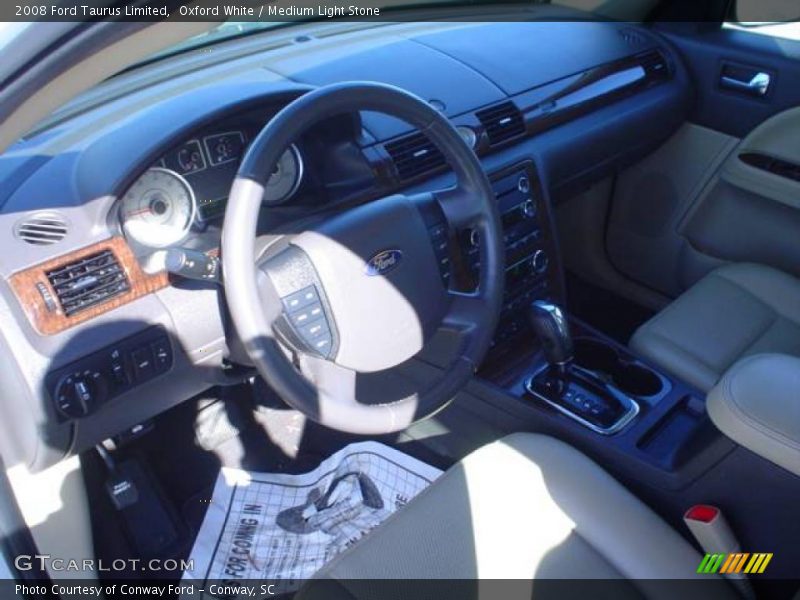 Oxford White / Medium Light Stone 2008 Ford Taurus Limited
