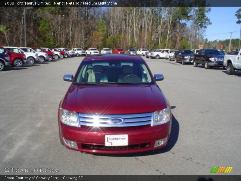 Merlot Metallic / Medium Light Stone 2008 Ford Taurus Limited