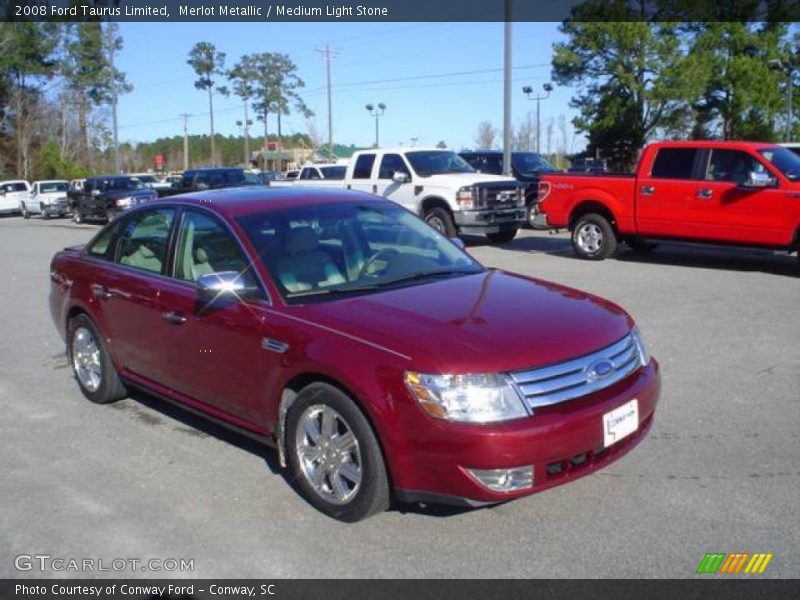 Merlot Metallic / Medium Light Stone 2008 Ford Taurus Limited