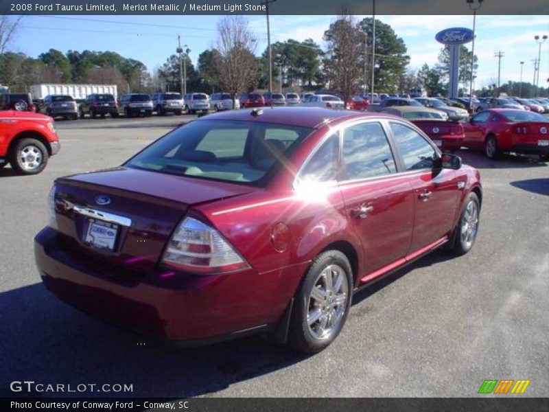 Merlot Metallic / Medium Light Stone 2008 Ford Taurus Limited