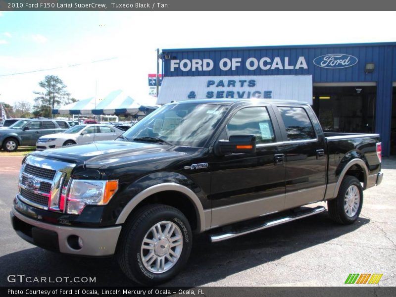 Tuxedo Black / Tan 2010 Ford F150 Lariat SuperCrew