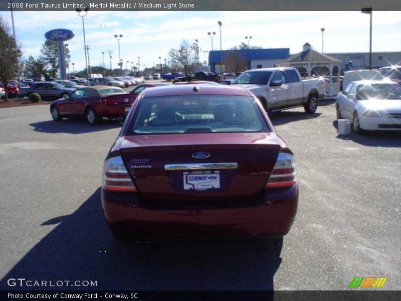Merlot Metallic / Medium Light Stone 2008 Ford Taurus Limited