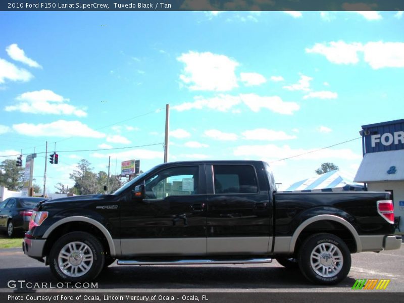 Tuxedo Black / Tan 2010 Ford F150 Lariat SuperCrew