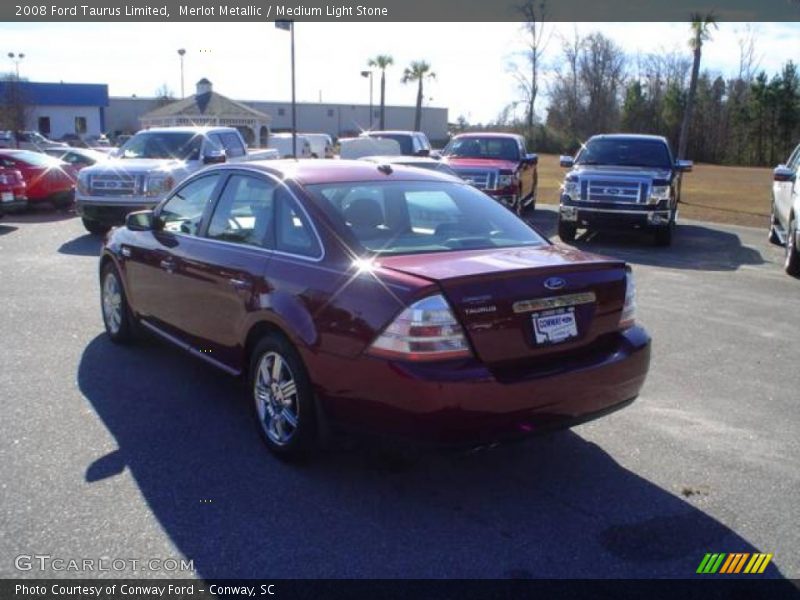 Merlot Metallic / Medium Light Stone 2008 Ford Taurus Limited