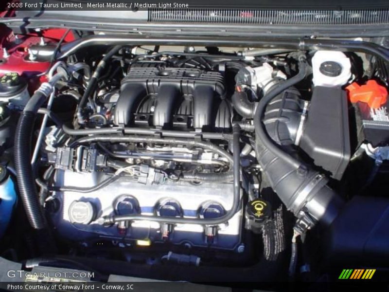 Merlot Metallic / Medium Light Stone 2008 Ford Taurus Limited