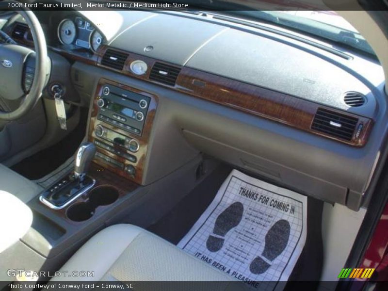 Merlot Metallic / Medium Light Stone 2008 Ford Taurus Limited