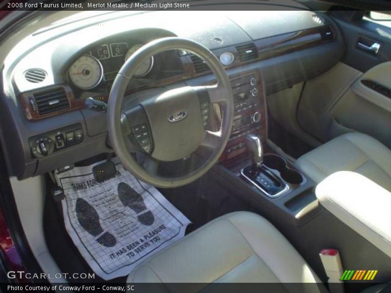 Merlot Metallic / Medium Light Stone 2008 Ford Taurus Limited