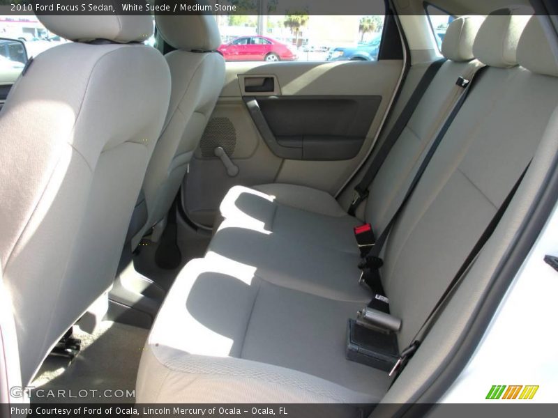 White Suede / Medium Stone 2010 Ford Focus S Sedan